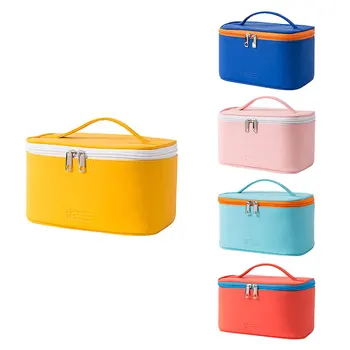 

Travel Cosmetic Bags Makeup Case with Handle Makeup Organizer with Compartments Portable Waterproof Cosmetic Storage Case