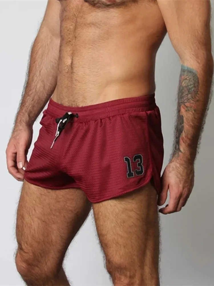 Мужские шорты для фитнеса Crazy Muscle сексуальные сетчатые бега и тренировок на