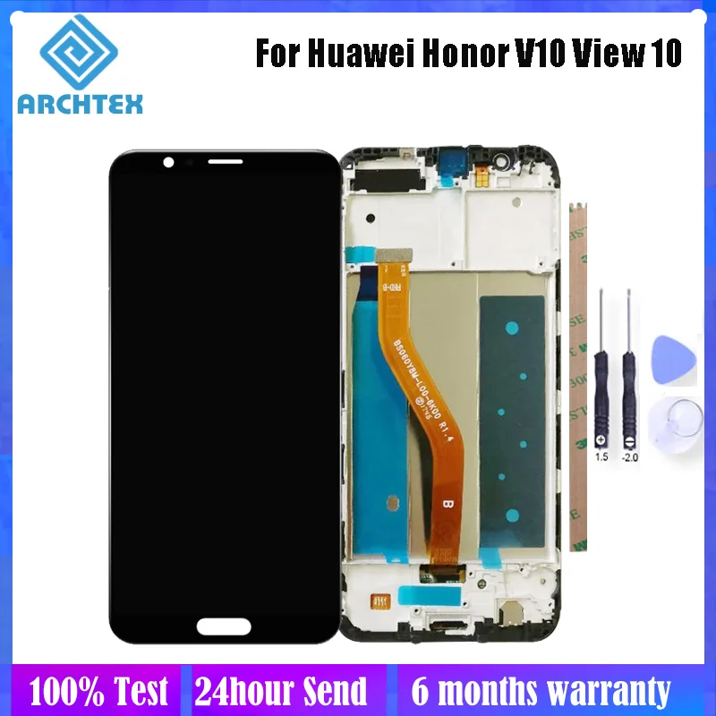 5 99 дюйма для Huawei Honor V10 View 10 ЖК дисплей + сенсорный экран с рамкой дигитайзер детали