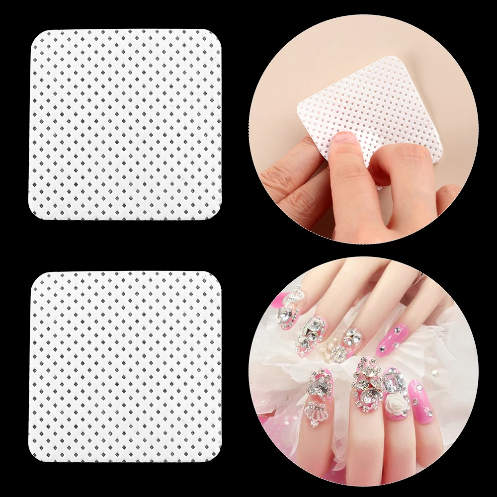 200Pcs/Lot New Lint-Free Nail Remover Wipes Pure Cleaner Cotton Nails Pads Paper Professional Manicure Accessories Art Tool | Красота и