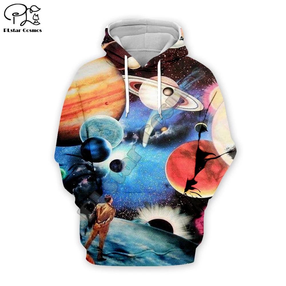 

Men women autumn space Galaxy Hoodies 3D Print universe long sleeve Sweatshirt Harajuku zipper coat pullover tracksuit tshirt