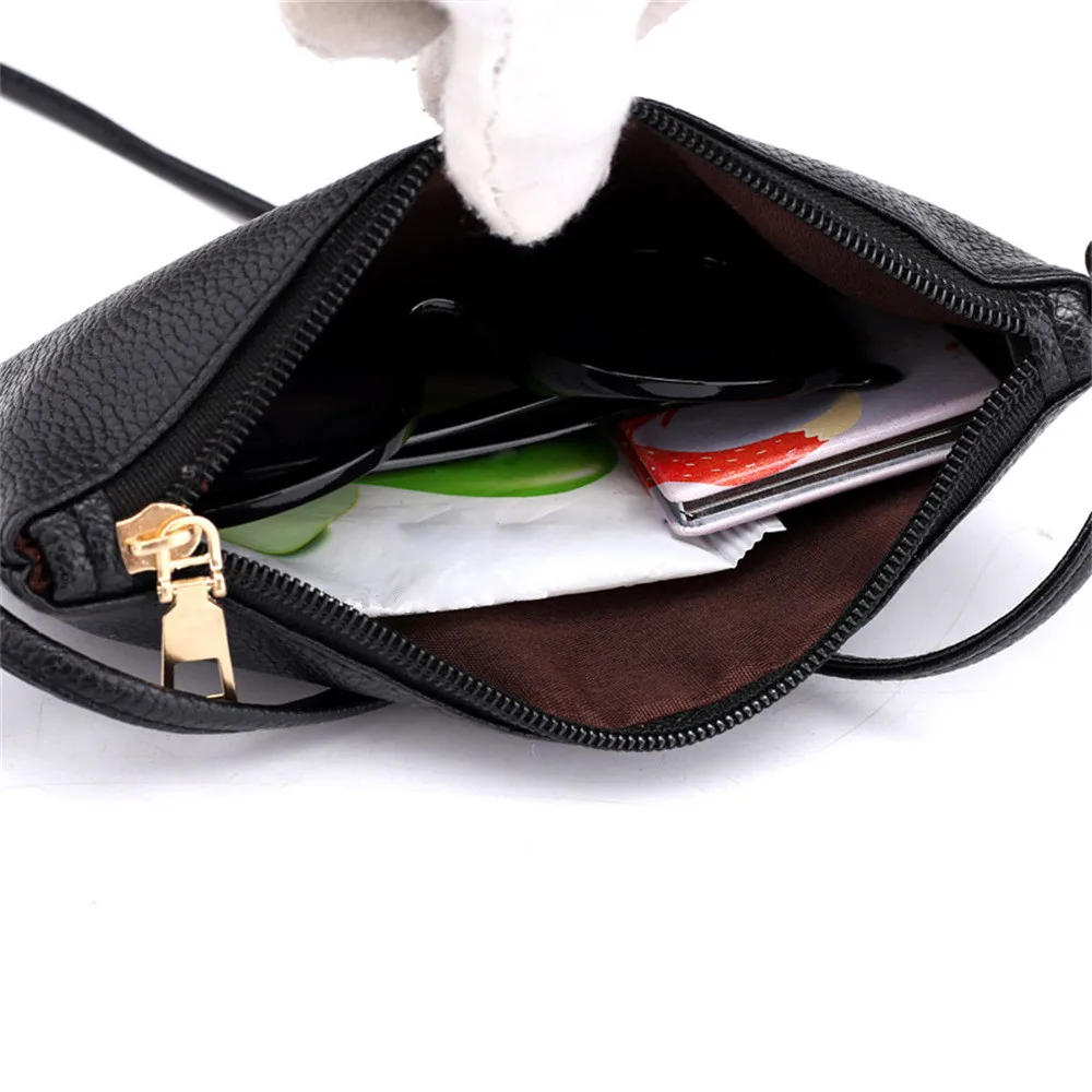 MAIOUMY сумка через плечо кожаный кошелек для монет на молнии женская кожаная сумка через плечо однотонные сумки на плечо сумка-мессенджер сумка для монет