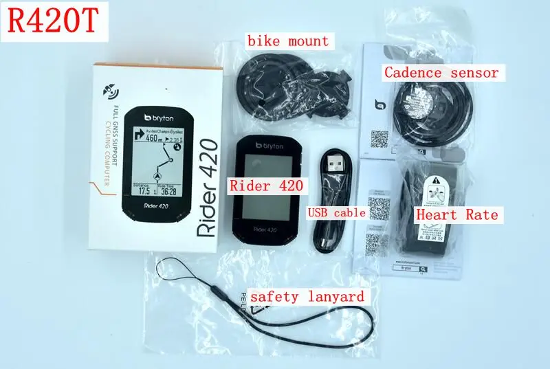 US $113.17 Bryton Rider 420 GPS Bicycle Computer Enabled Bike Computer With HR Candence mount Waterproof wireless speedometer Accessories