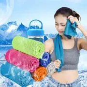 Полотенце из микрофибры для спорта на открытом воздухе, спортивное полотенце для льда, фитнес-скалолазание, Йога, тренажер, охлаждение, ледяное полотенце для лица, быстросохнущее полотенце для льда