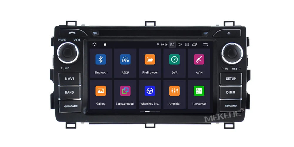 MEKEDE Android 9,0 4+ 64G автомобильный DVD плеер gps навигация для Toyota Auris 2013 gps Навигация стерео Авто головное устройство