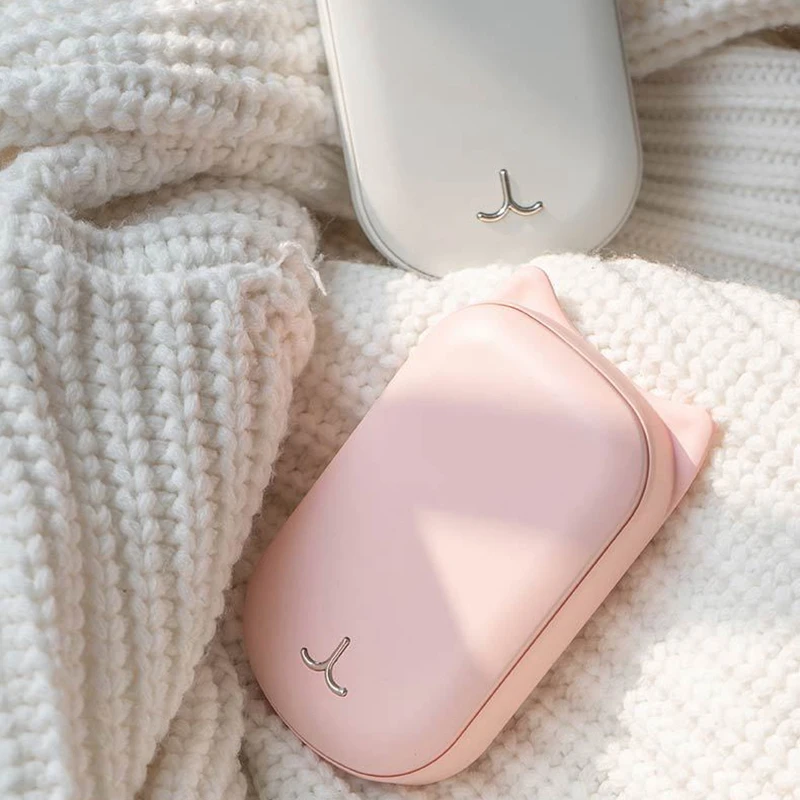 Симпатичный USB Перезаряжаемые грелка для рук и 3600Ma Мощность power Bank 5V Мини Портативный путешествия удобный с длительным сроком службы грелка для рук, работающая на зеленый