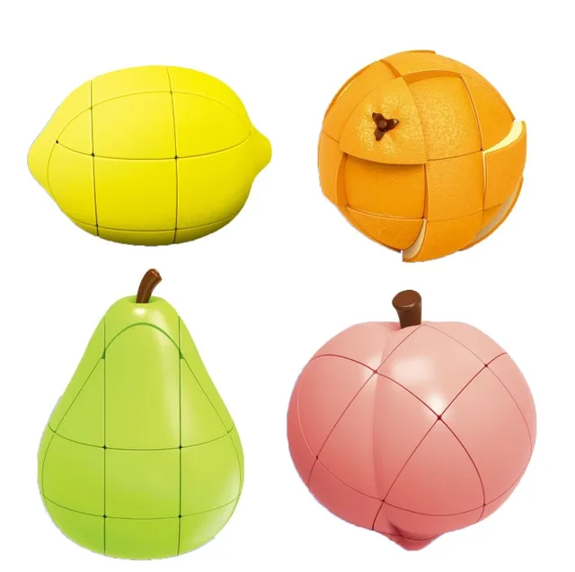 Children  Fruit Magic Cube with Bright Colors Realistic Shape Novelty Educational Tool for Boys Girls 2