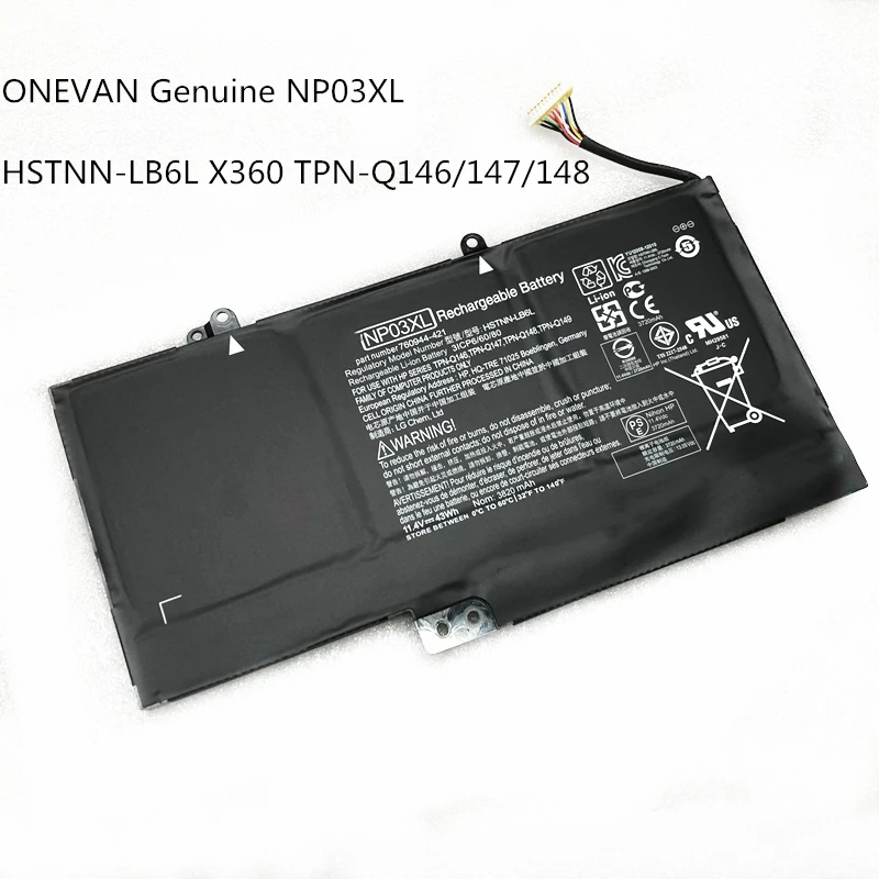 Оригинальный аккумулятор onwan NP03XL для HP ENVY X360 15-u060nz 15-u060nb 15-u061nz Φ 760944-541 | Компьютеры