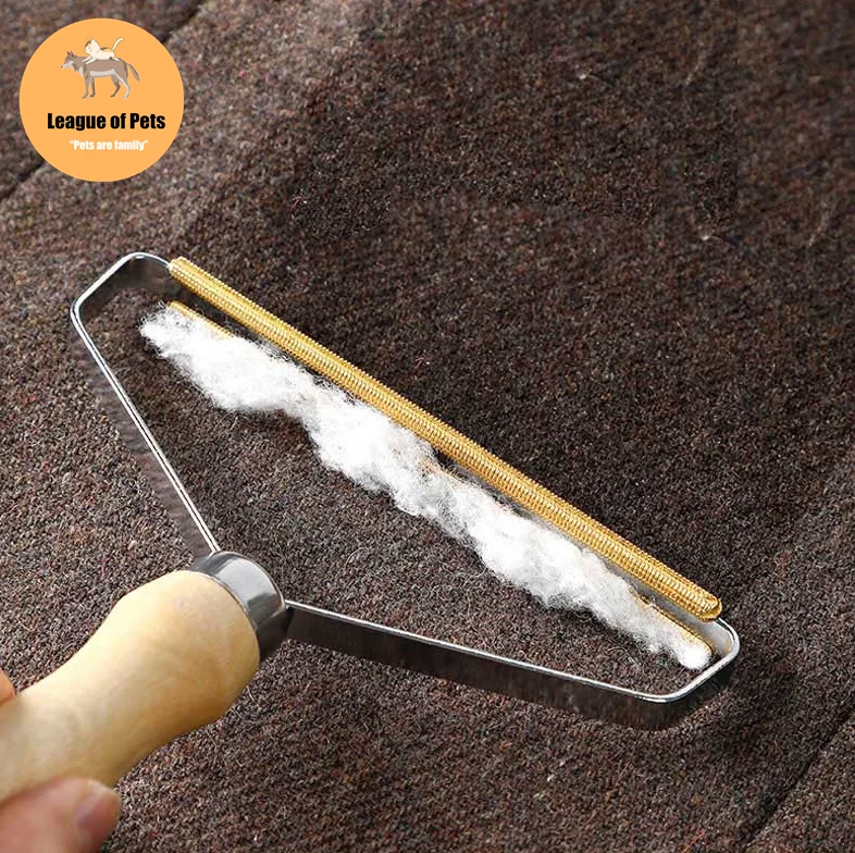 Quitapelusas portátil para pelo de mascotas, cepillo manual en rodillo para eliminar pelusas del sofá o la ropa, limpia el vello de la tela con esta herramienta rasuradora