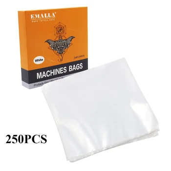

Newest 250Pcs White Disposable Tattoo Machine Sleeve Cover Bags for Tattoo Machine Supply Tattoo Accessories