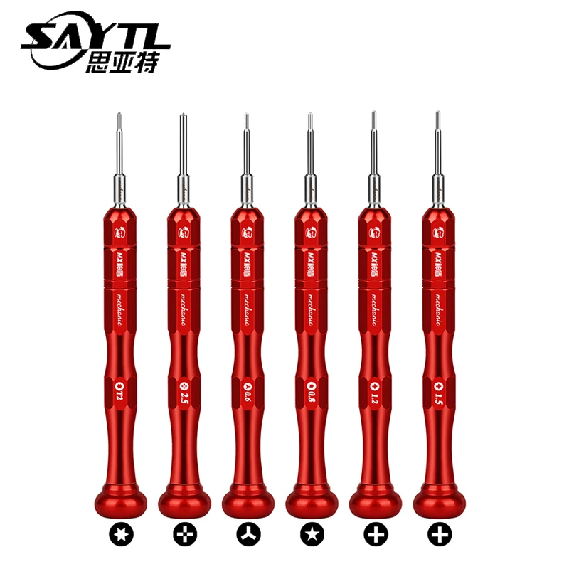 Set Di Cacciaviti Di Precisione 3D 0.8 Torx 0.6 Y-Tipo 1.3 1.5 Cacciavite A Croce 2.5 T2 Per Il Iphone Smontare Teardown Di Apertura Strumenti Di Ripa