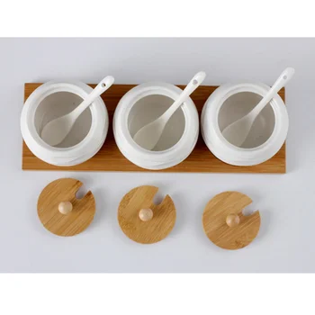 

1 Set of Spice Storage Pot Salt Canister Kitchen Accessories for Home Room Kitchen