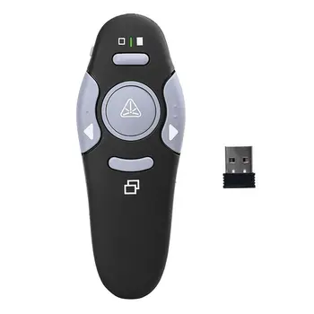 

USB Wireless Presenter Powerpoint Clicker Presentation Remote Control Pen Mice with Red Light Remote Control Pc RF ONLENY PPT