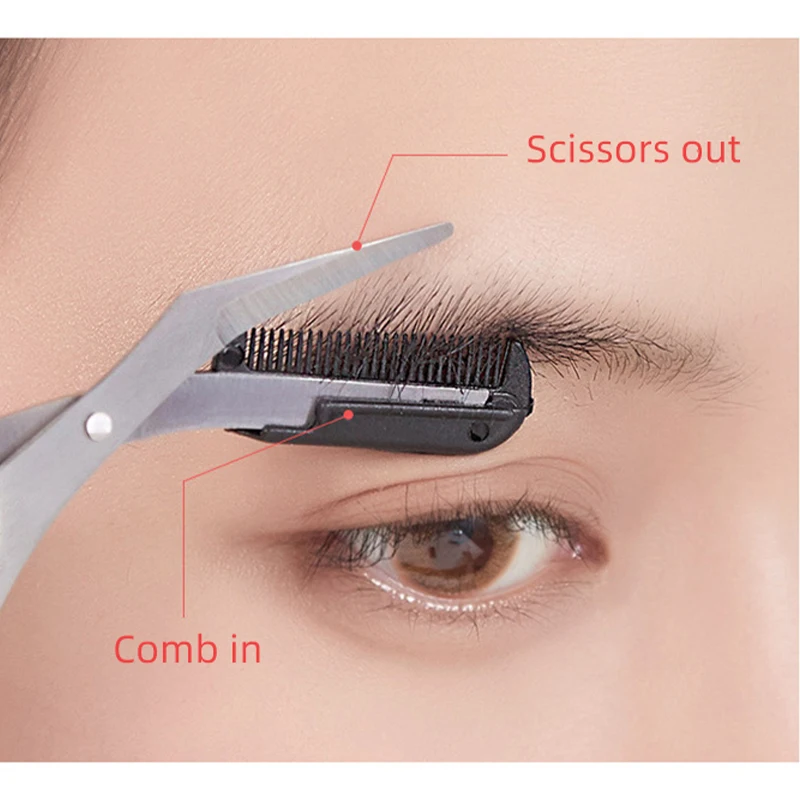 Eyebrow Trimmer Set Eyebrow Trimmer Eyebrow Razor Set Hair Shaver Eyebrow Razor Facial Hair Remover Eyebrow Scissors Hair Remover Eyebrow Trimmer Blade Face Shaver Eyebrow Trimmer Scissor with Comb