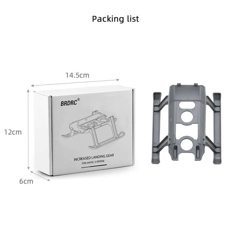 Landing Gear for DJI Mavic 3, Packing list 14.5cm 12cm En GEAR For MAviC 3E