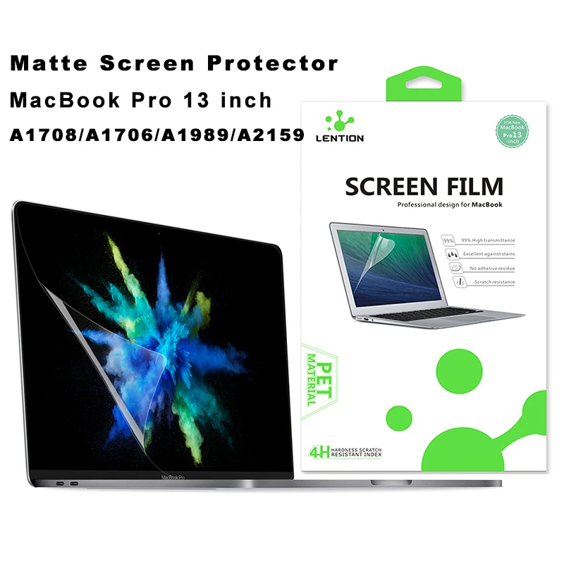 Screen Protector For Macbook Pro 13 Inch 16 With Or W Out Touch Bar A1708 251 2159 Matte Film With Hydrophobic Coating Aliexpress