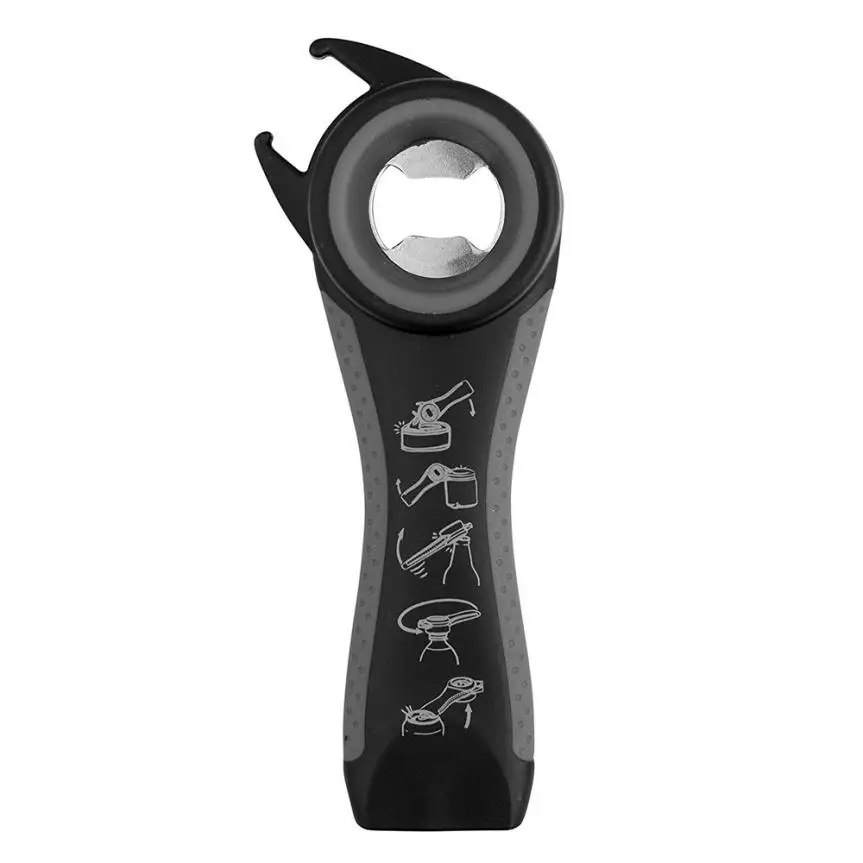 1pcs opener Home Kitchen Tools Multifunction 5 in 1 Bottles Jars Cans Manual Opener Tool Gadget