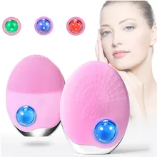 Электрическая Очищающая Массажная щетка для лица Водонепроницаемый промывочный аппарат для чистки лица Очиститель пор средство для удаления акне уход за кожей лица 40