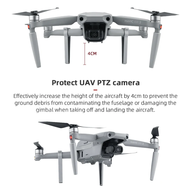 Посадочное шасси 4 см для DJI Mavic Air 2 удлинительные ножки быстросъемный кронштейн