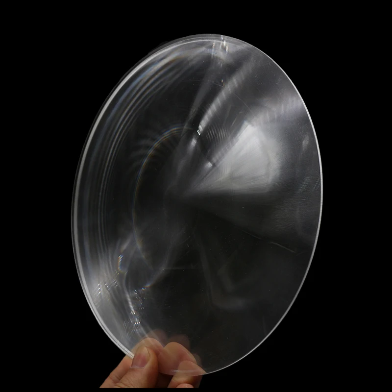 PMMA Acrylic Lens Magnifier Lens 200mm Round Circular Convex Lens Burning Lens Focused the Sun Ray Focus Length 70 100 150 200mm