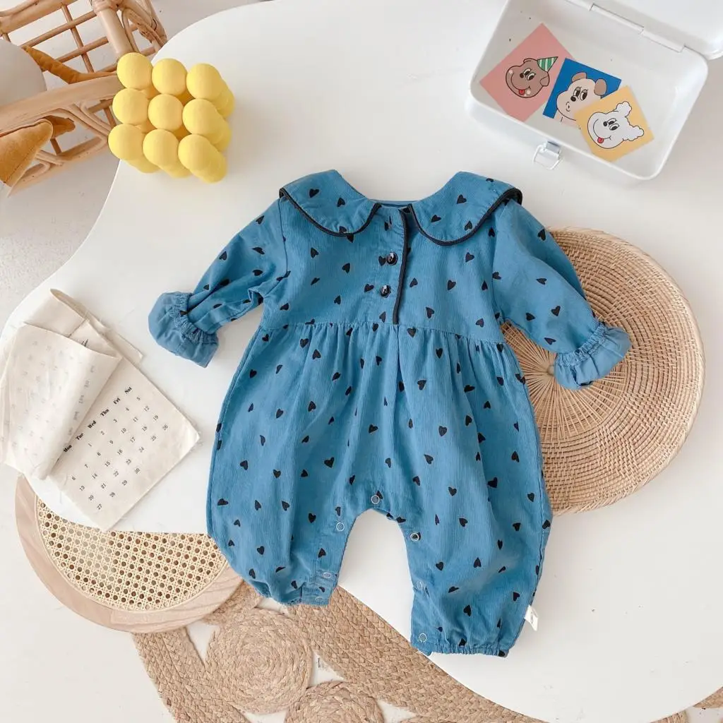 

2021 New Autumn/winter Girls Kids Sweet Lace Romper Comfortable Cute Baby Clothes Children Clothing