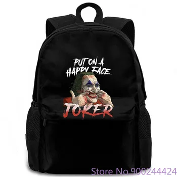 

Joker Joaquin Phoenix Put On A Happy Face Joker Lovers Print Hot women men backpack laptop travel school adult