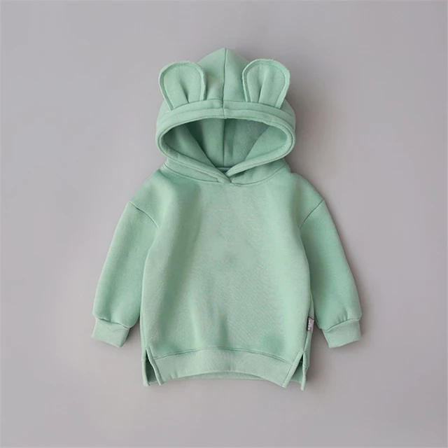 New Spring Autumn Baby Boys Girls Clothes Cotton Hooded Sweatshirt Children Fashion Hoodies Kids Casual Infant Cartoon Clothing 2