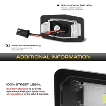 Lâmpada branca 6000k do carro da luz da placa de licença dos bulbos para miata tribute mpv 1999-2005 peças