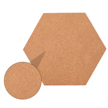 

10Pcs Practical Notice Board Cork Message Boards Hexagon Bulletin Boards Hexagon Bulletin Boards