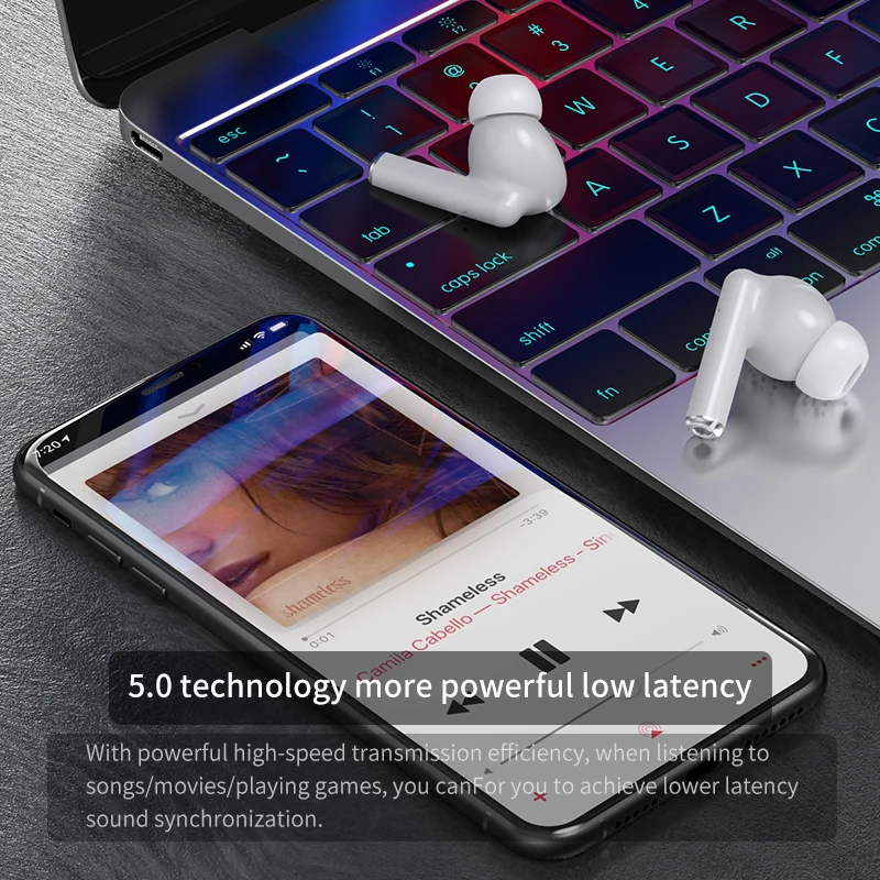 Newest Bluetooth 5 0 Earphones rename Pop up Siri EarBuds IPX5 Waterproof Earphone for Apple Xiaomi Huawei Samsung IOS Android