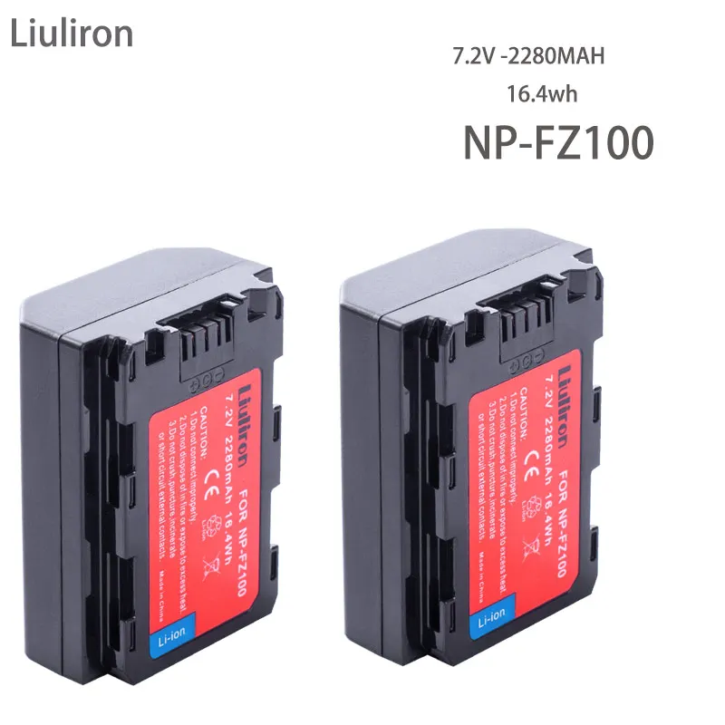 2280 мАч NP-FZ100 NPFZ100 NP FZ100 батарея+ светодиодный двойной USB зарядное устройство для sony NP-FZ100, BC-QZ1, sony a9, a7R III, a7 III, ILCE-9