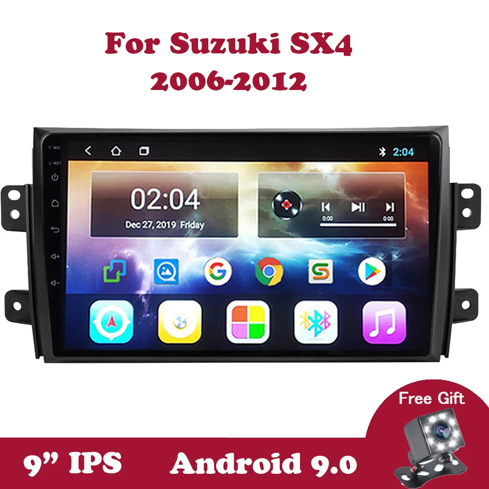 

Android 9 Car Stereo Radio For Suzuki SX4 2006-2012 9" IPS Screen Navigation GPS 2 din DVD 2G+32G Autoradio Auto Multimedia