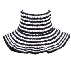 Sitonjwly Women Thickened Bib Scarf Winter Warm Protect Neck Guard Elastic Knitted False Collar High Turtleneck Fake Collar