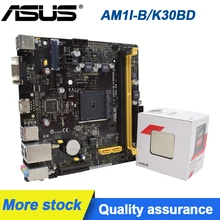 ASUS – carte mère AM1I B // K30BD/DP_MB avec cpu x4 5350, jeu de ventilateurs MINI ITX 17x17cm AM1 pour ordinateur de bureau
