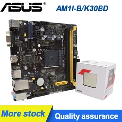ASUS – carte mère AM1I B // K30BD/DP_MB avec cpu x4 5350, jeu de ventilateurs MINI ITX 17x17cm AM1 pour ordinateur de bureau 