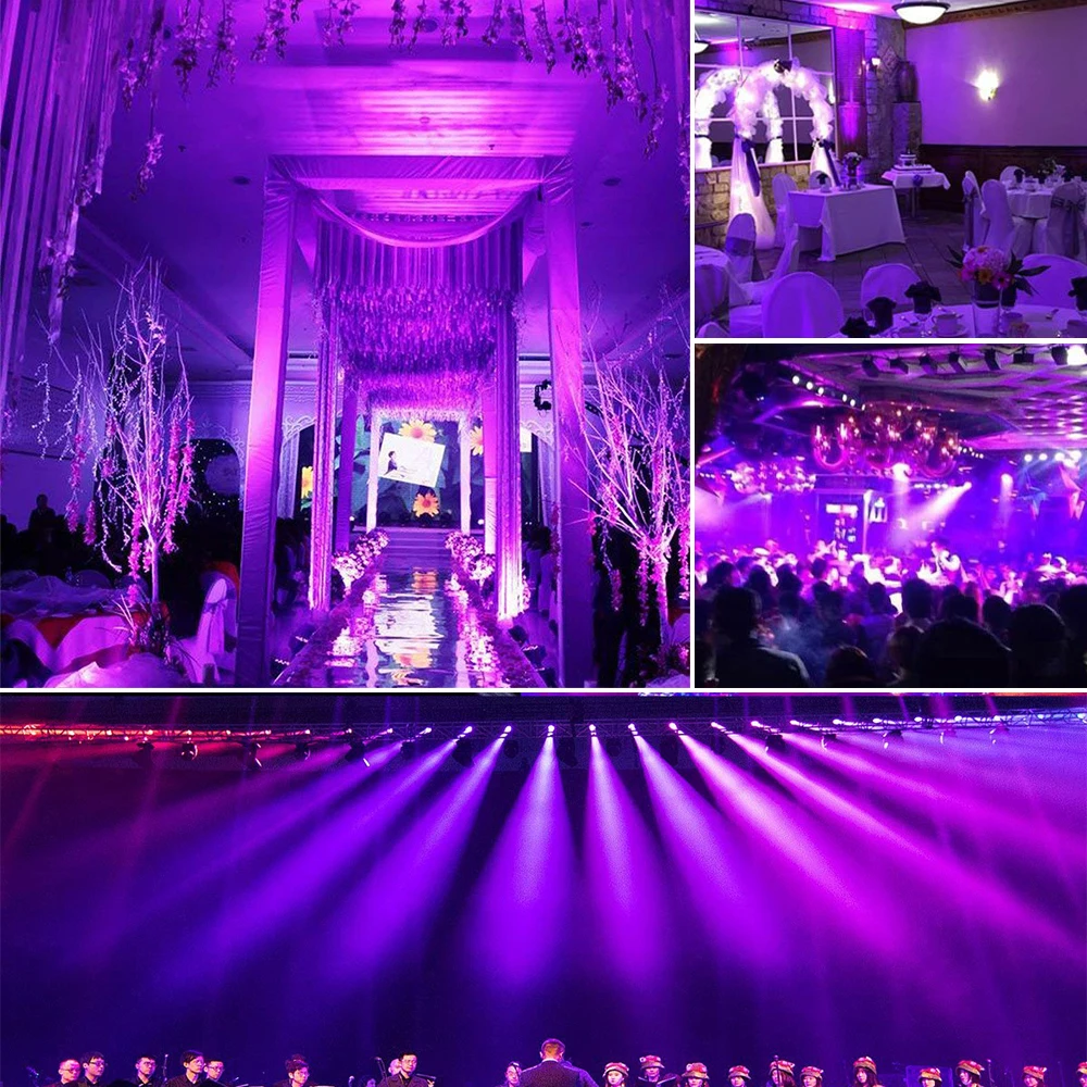  18 LED UV lighting effects Professional Stage Light Disco DJ Projector Machine Party with Wireless 