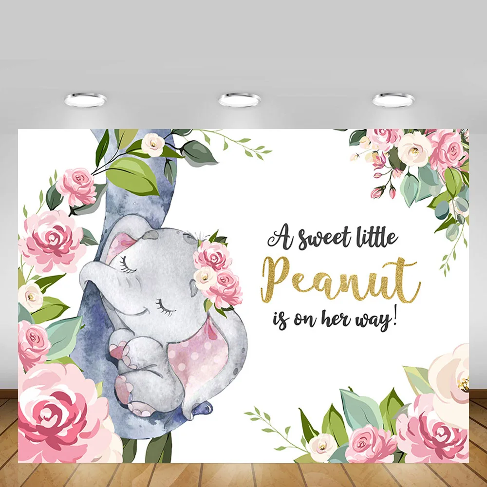 Mehofond фон для фотосъемки с изображением и надписью Wild One цветов слона сафари Baby Shower