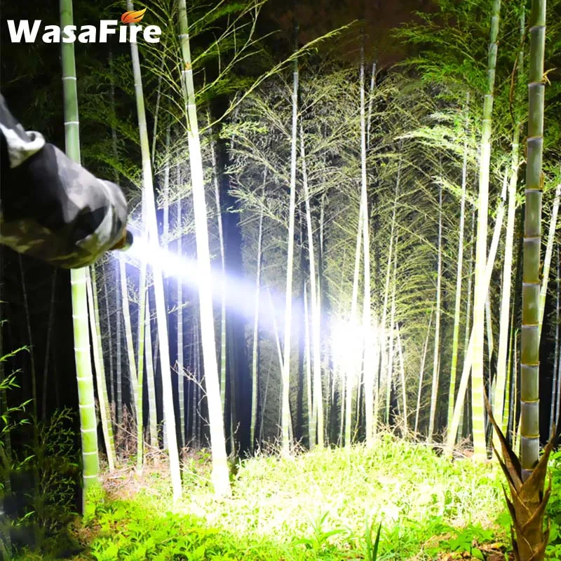 1800LM XHP50 Hunting Lanterna Waterproof 5 Modes Led Torch Mutifunctional Rechargeable Flashlight with 18650/26650+Charger