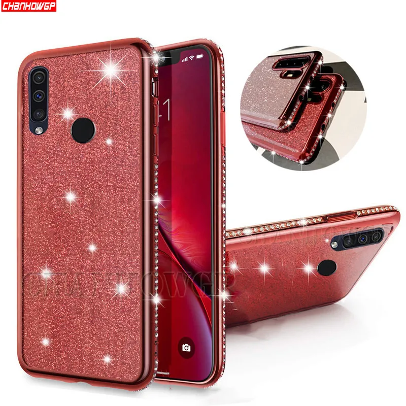 Soft Glitter Diamond Case for Huawei P30 P20 PSmart Z Plus Y5 Y6 Y7 Y9 2019 Honor 10 20 i 8X 8C 8A 8S Mate 30 Lite Pro Cover | Мобильные