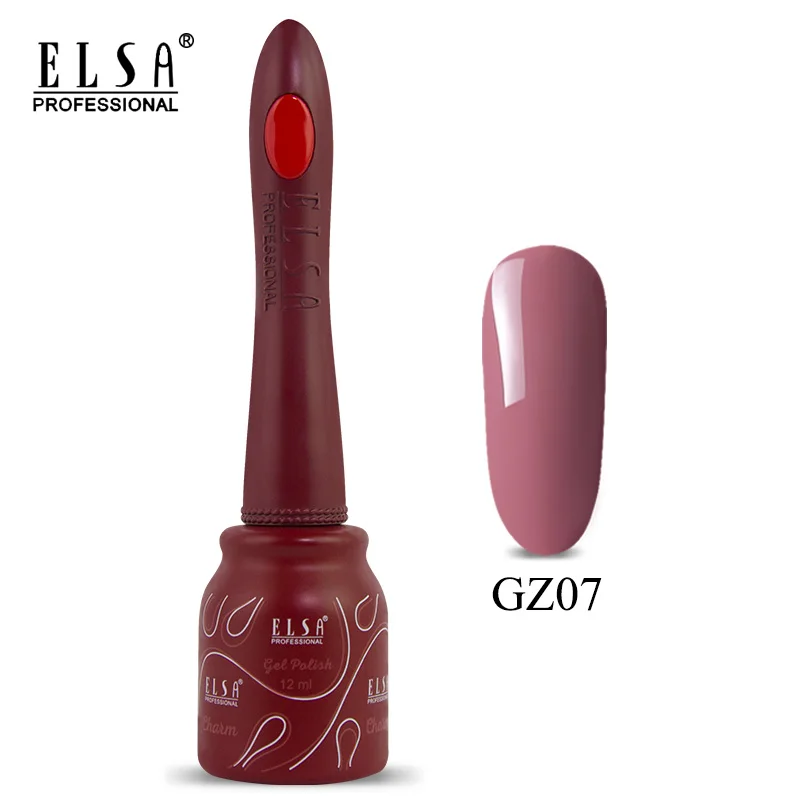 Набор гель-лаков Elsa UV Vernis полуперманентный праймер 8 мл полигель-лак 80 цветов для дизайна ногтей маникюрный гель Lak Polishse Nails - Цвет: GZ07
