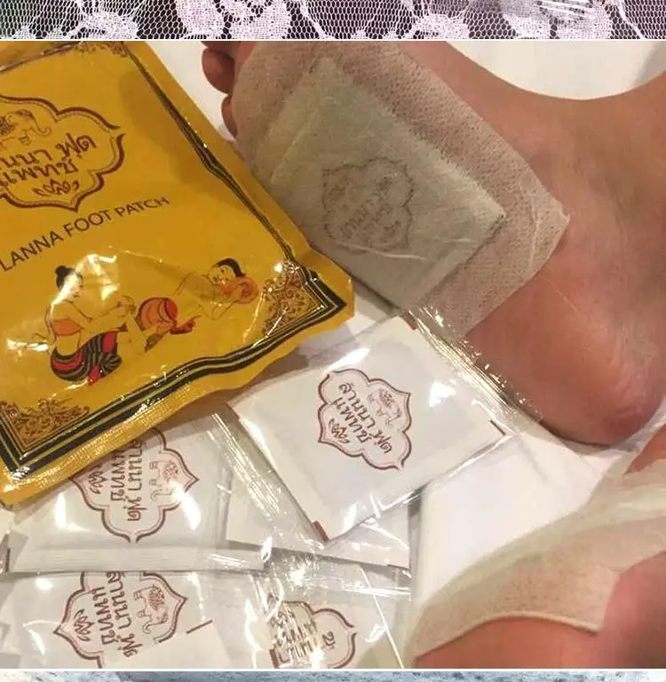 Sumifun 10 шт./пакет Таиланд LANNA Детокс пластырь для ног патч помочь сну детоксикации токсинов клей сохраняя соответствовать органический травяной PatchesC122