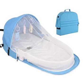 

F-B Baby Bed Travel Sun Protection Mosquito Net With Portable Bassinet Infant Foldable Breathable Baby Sleeping Basket New