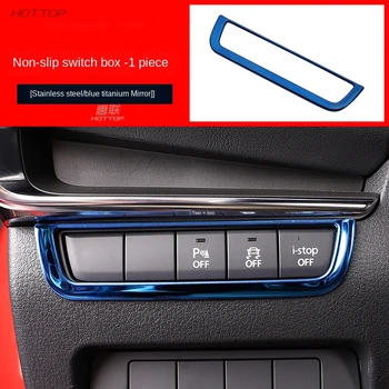 

For Mazda3 Axela 2020 Car Anti-Slip i-Stop Knob Button Frame Cover Trim Stickers Bezel Styling