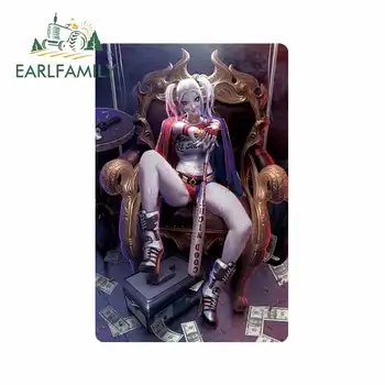 

EARLFAMILY 13cm x 8.3cm for Silk Poster Harley Quinn DIY Motorcycle Car Stickers Waterproof Graffiti Stickers Vehicle RV Decal