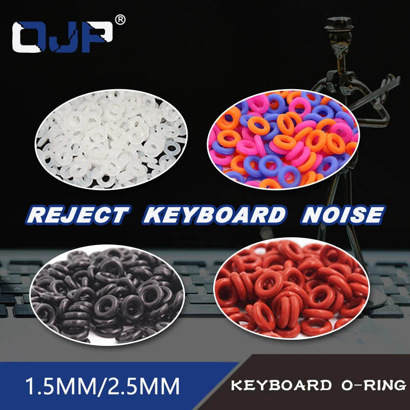 125pcs Keycaps O Ring Seal Switch Sound Dampeners For Cherry MX Keyboard Damper Replacement Noise Reduction Keyboard O-ring Seal