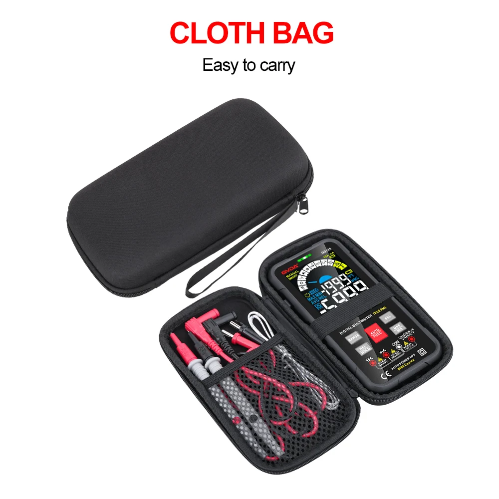 GVDA Digital Multimeter 9999 Counts DMM Voltmeter True RMS AC DC NCV Voltage Meter Smart Ammeter Auto Range Capacitance Tester digital multimeter multimeter tester