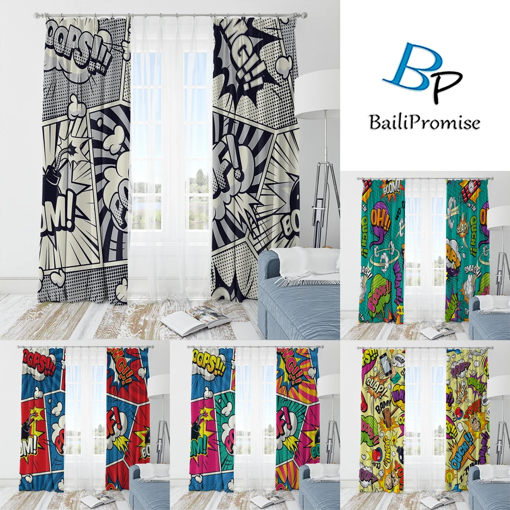 

Cartoon Anime Customize 3D Print Superhero Room Decoration Curtain Background Bedroom Home Living Room Decor Cloth Boys Kids