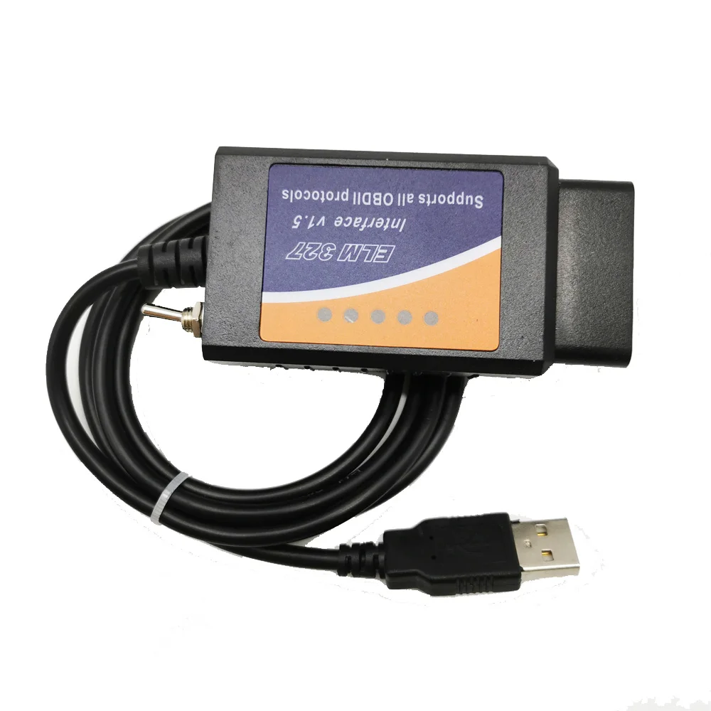 Obd2 Scanner Obd Code Reader System Diagnostic Tool Car Diagnostic Cable Best ELM327 V1.5 USB Switch PIC18F25K80 Chip HS-CAN / MS-CAN For FORScan elm327 v1.5 For Ford OBD2 Diagnostic Scanner
