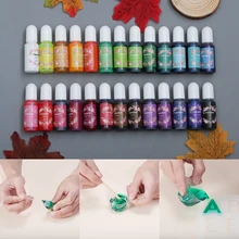 10ml UV epoksi reçine Mix renk boya renklendirici hızlı kuruyan renklendirici reçine Pigment DIY reçine el sanatları el yapımı takı yapma aracı