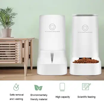 

Pet Feeder Automatic Cat Feeder 2.1KG Food Dispenser 3.8L Water Bowl Large Capacity Puppy Food Drinker Water Feeder Pet Supplies